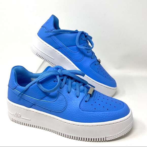 nike air force 1 sage low university blue